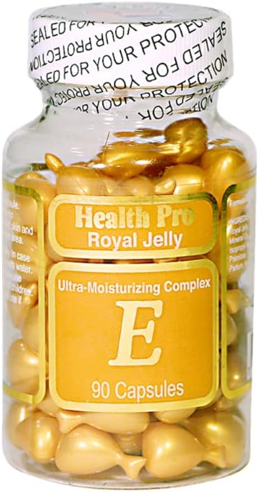 Royal Jelly & Vitamin E Skin Oil Capsules for Healthy Skin - 90 Count