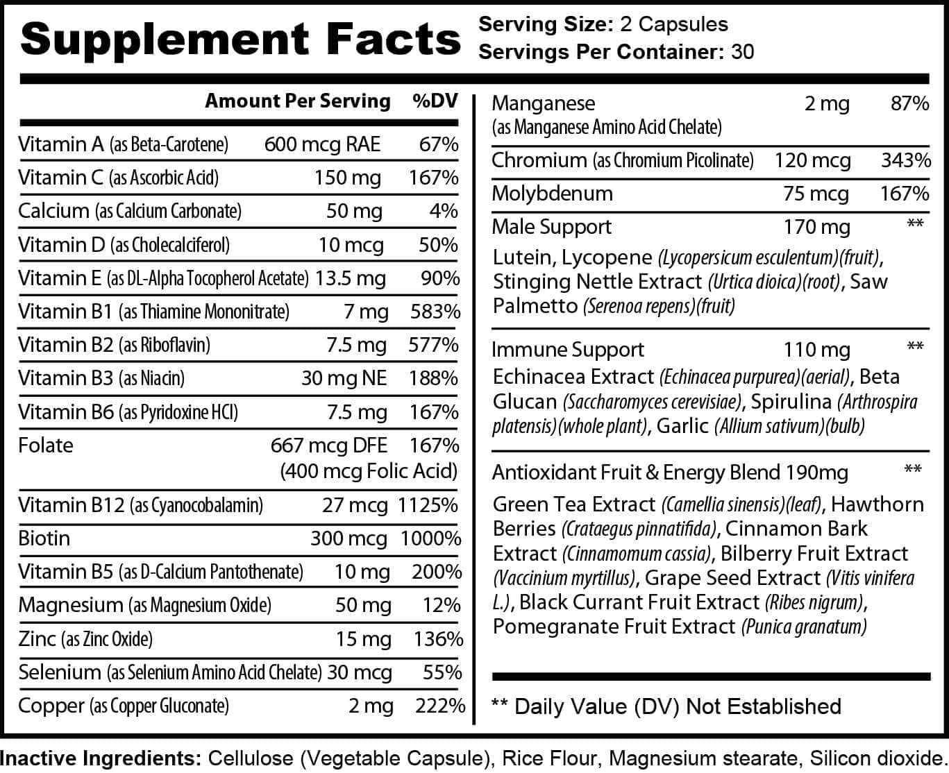 Royal Men's Multi-Vitamin Lev-Fuel Up Nutrition King's Blend