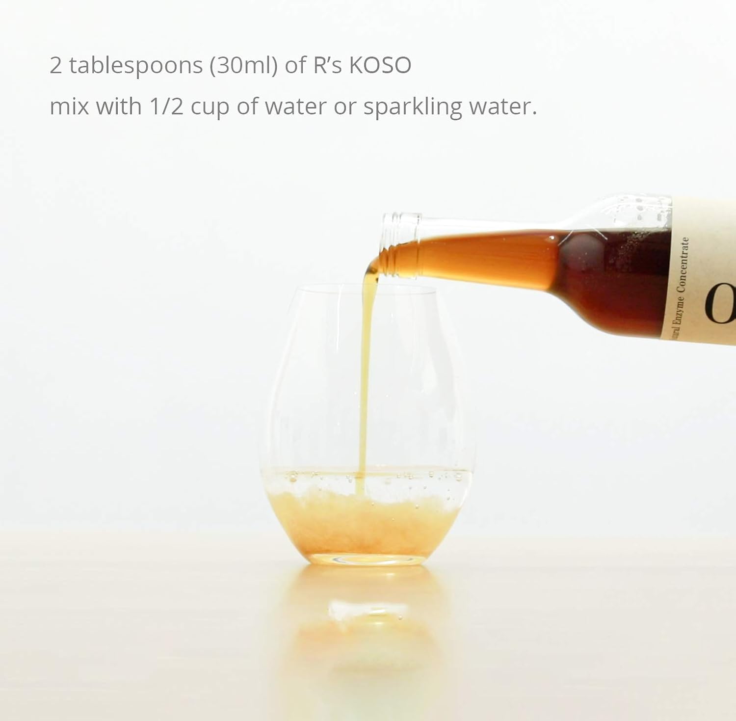 R's KOSO 3-Day Cleanse: Japanese Enzyme Drink with Probiotics & Prebiotics from 100+ Vegetables & Fruits - Supports Digestion, Gut Health, Detox - 16oz Bottle