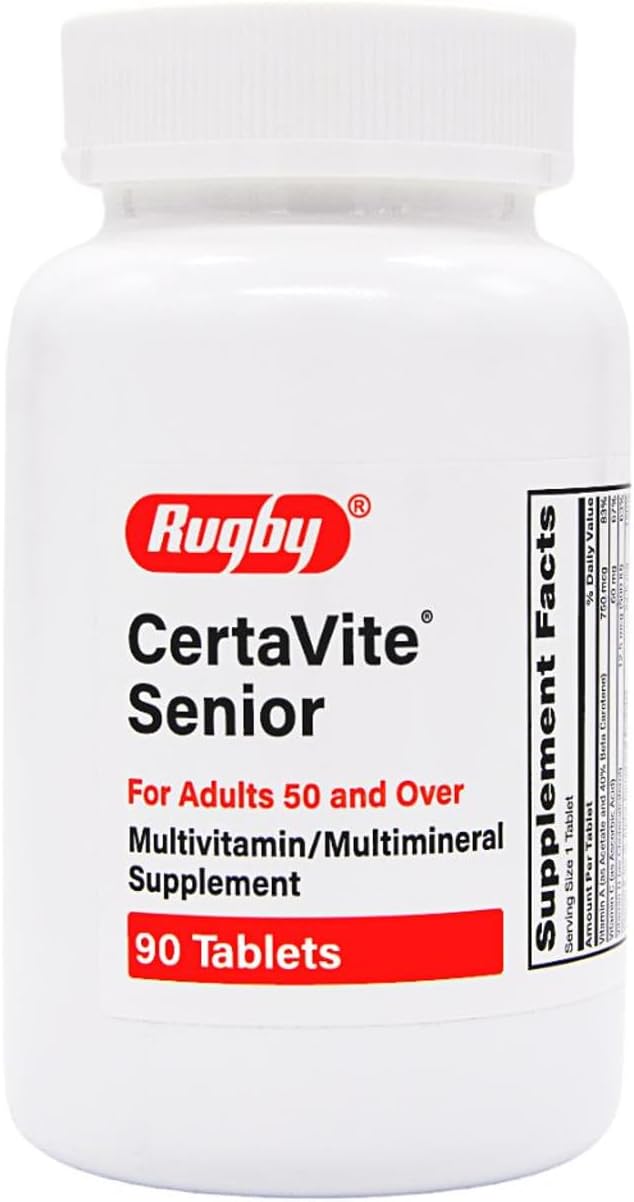 RUGBY LABORATORIES CertaVite Senior Multivitamin Supplement - Adults 50+ - 90 Tablets