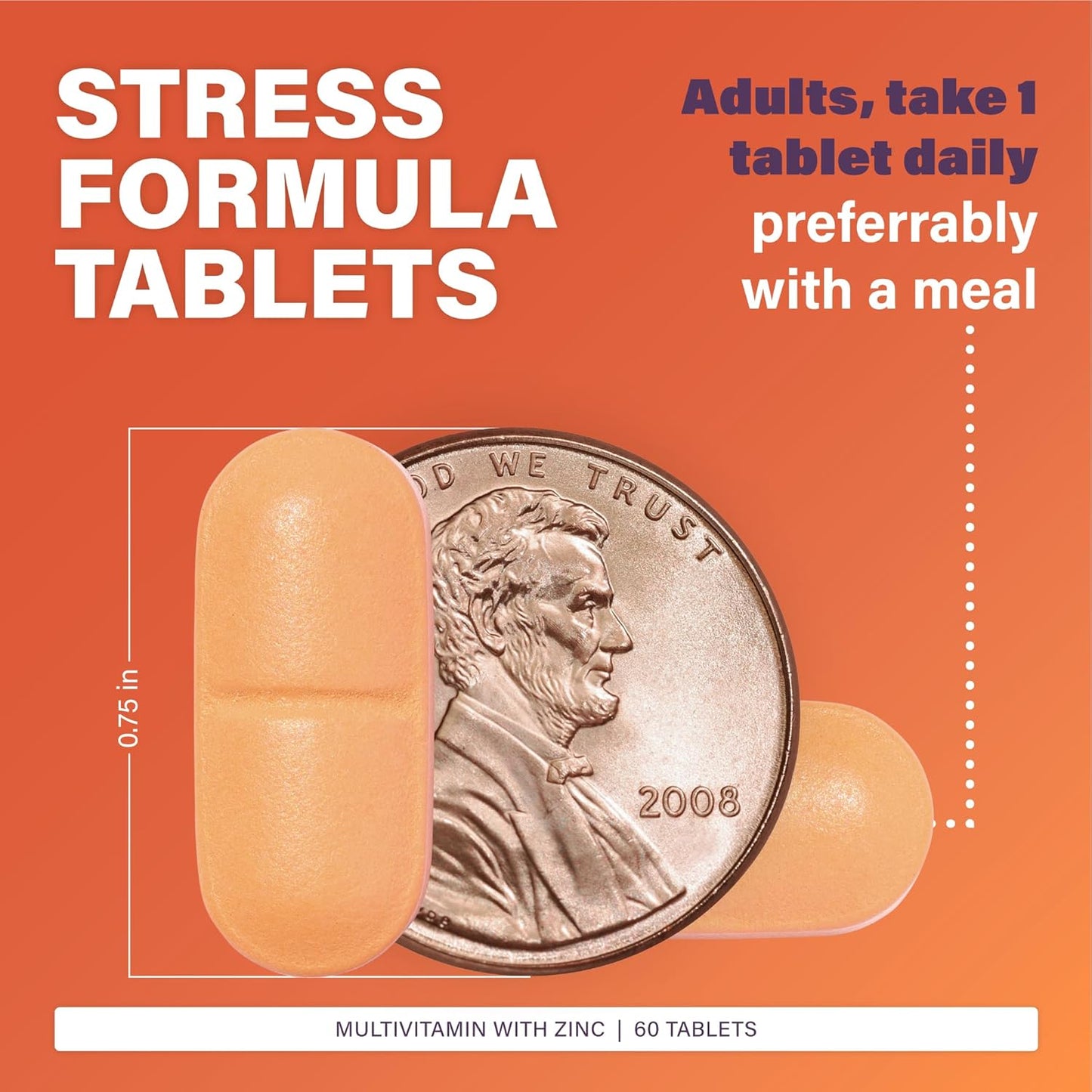 Rugby Multivitamin with Zinc Stress Formula - 60 Tablets - Dietary Supplement for Rugby Players