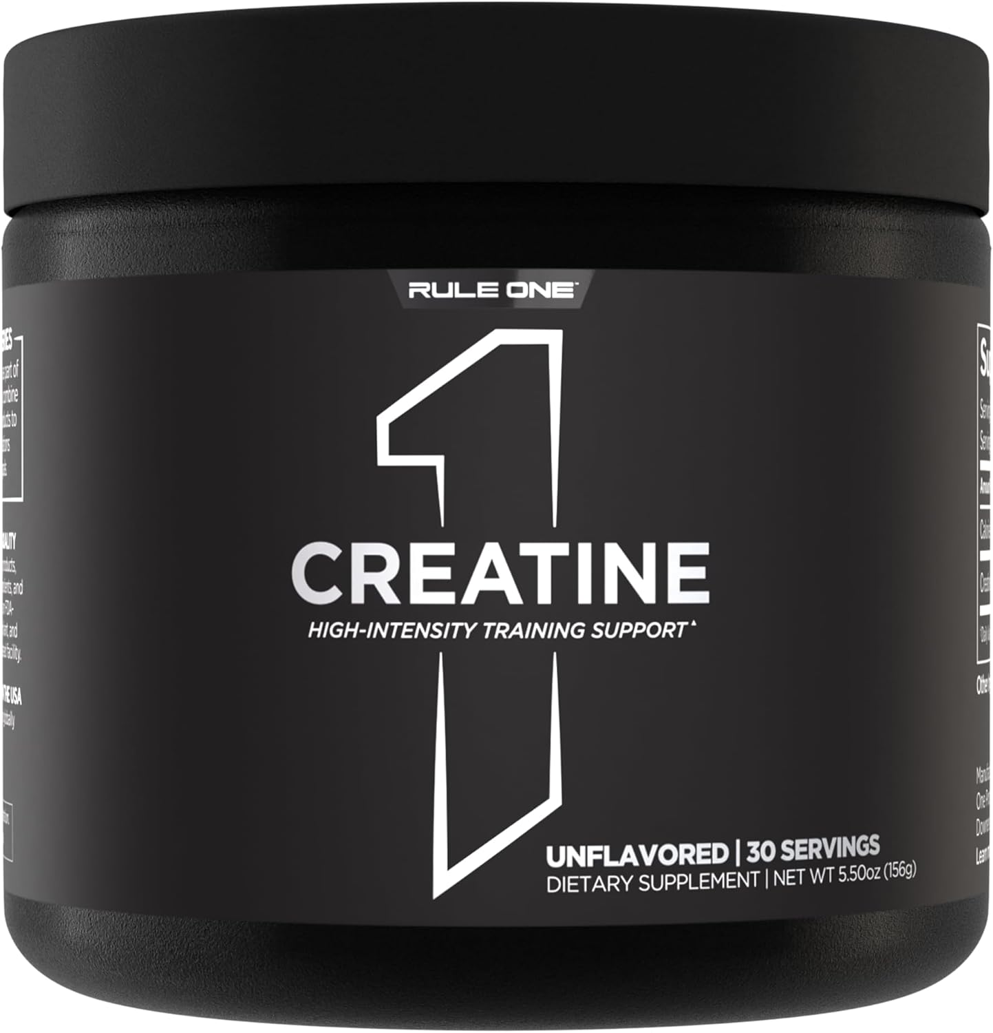 Rule 1 Creatine Powder - Micronized Monohydrate for Lean Muscle and High-Intensity Workouts (30 Servings)