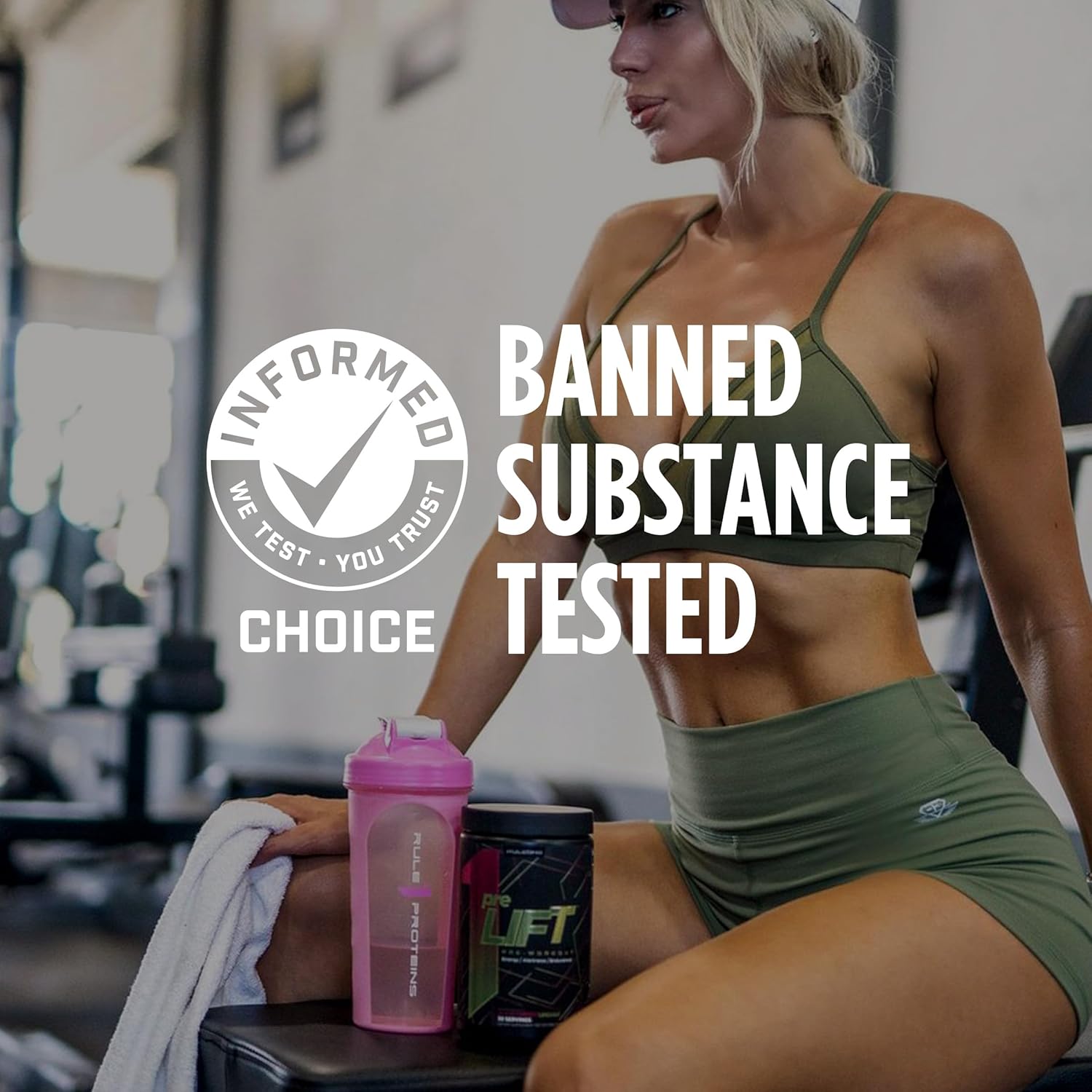 Rule 1 preLIFT Pre-Workout Supplement - Energy, Alertness, & Endurance Booster with 6g Citrulline, 3.2g Beta Alanine, 3 Caffeine Sources + 20 Others (30 Servings, Mandarin Mango)