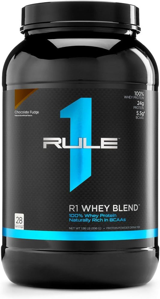Rule 1 Proteins R1 Whey Blend - Chocolate Fudge Flavor, 28 Servings