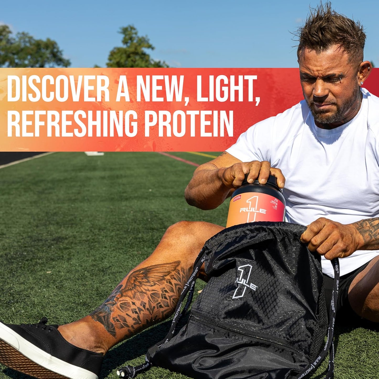 Rule One Proteins Clear Isolate - Strawberry Lemonade Flavor with 20g All-whey Isolate Protein, 9g EAAs, Electrolyte Minerals, 90 Calories per Serving