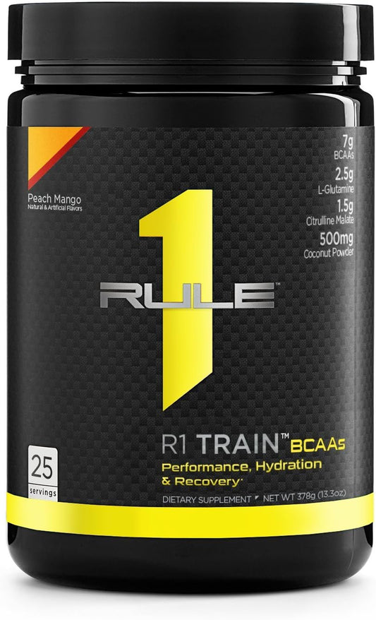 Rule One Proteins R1 Train BCAAs Peach Mango - 25 Servings, 378g