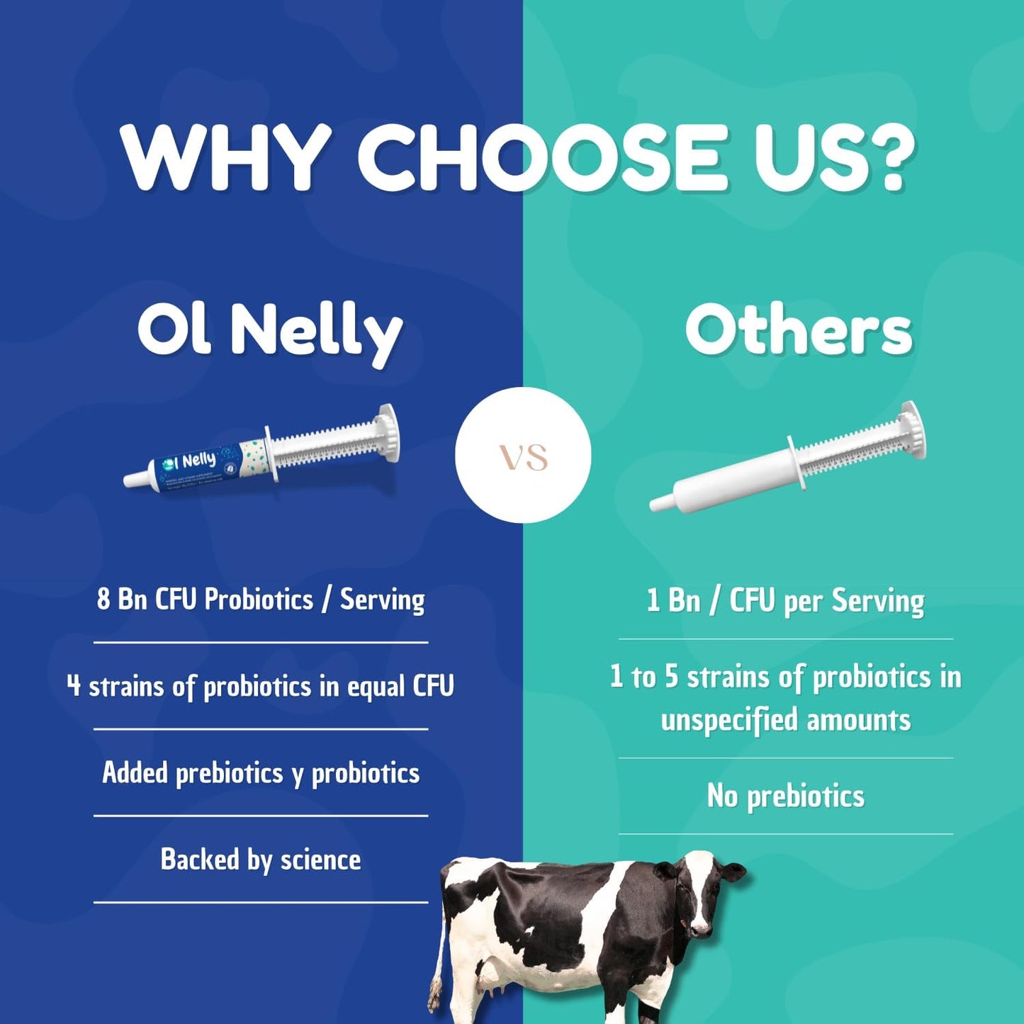 Ruminant Pre and Probiotic Paste with Vitamins and Minerals - Supports Immune and Gastro Health - 6 Strains, 8 Billion CFU - For Bovines, Goats - 80g