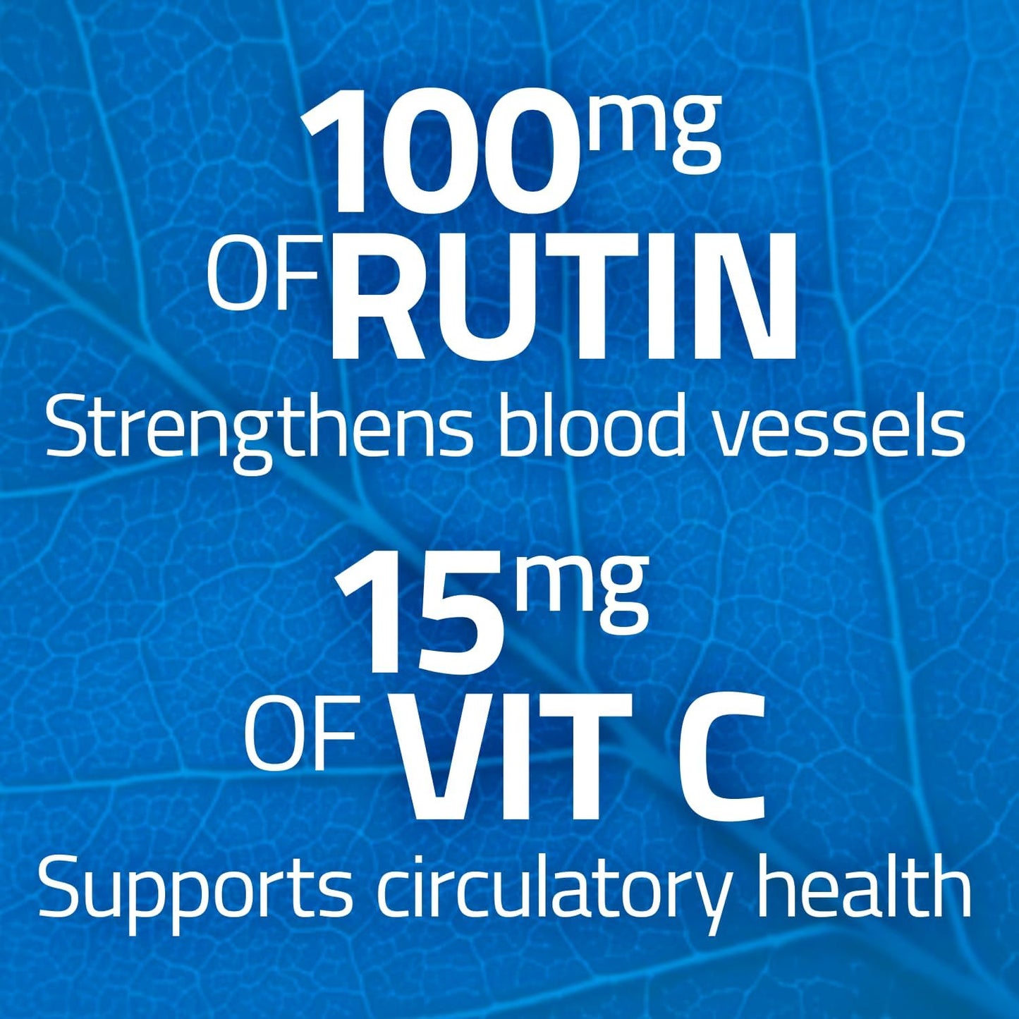 RUTASCORBIN Rutin Supplement with Vitamin C Complex - Supports Immune System, Antioxidant Benefits, and Vascular Health - 50 Tablets