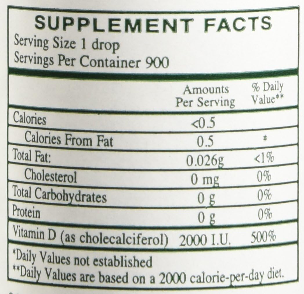 Rx Vitamins Liquid Vitamin D3 Supplement - 2000 IU, 1 Fluid Ounce Bottle