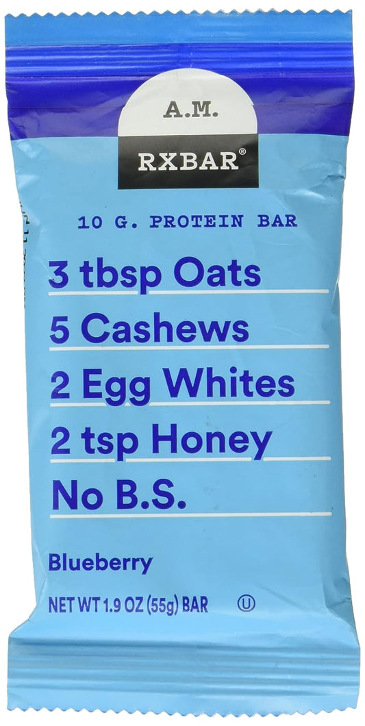 RXBAR Blueberry Protein Bar - Perfect Morning Snack, 1.9 OZ