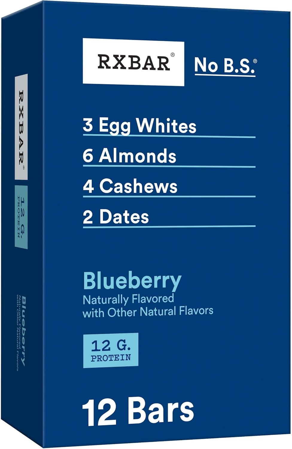 RXBAR Blueberry Protein Snack Bars - 22oz Box (12 Bars)