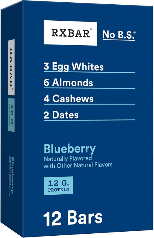 RXBAR Blueberry Protein Snack Bars - 22oz Box (12 Bars)