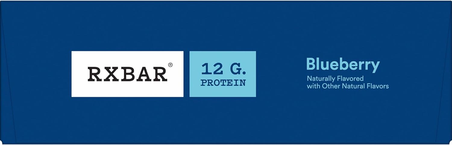 RXBAR Blueberry Protein Snack Bars - 22oz Box (12 Bars)
