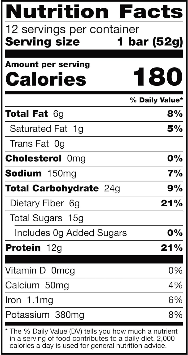RXBAR Blueberry Protein Snack Bars - 22oz Box (12 Bars)
