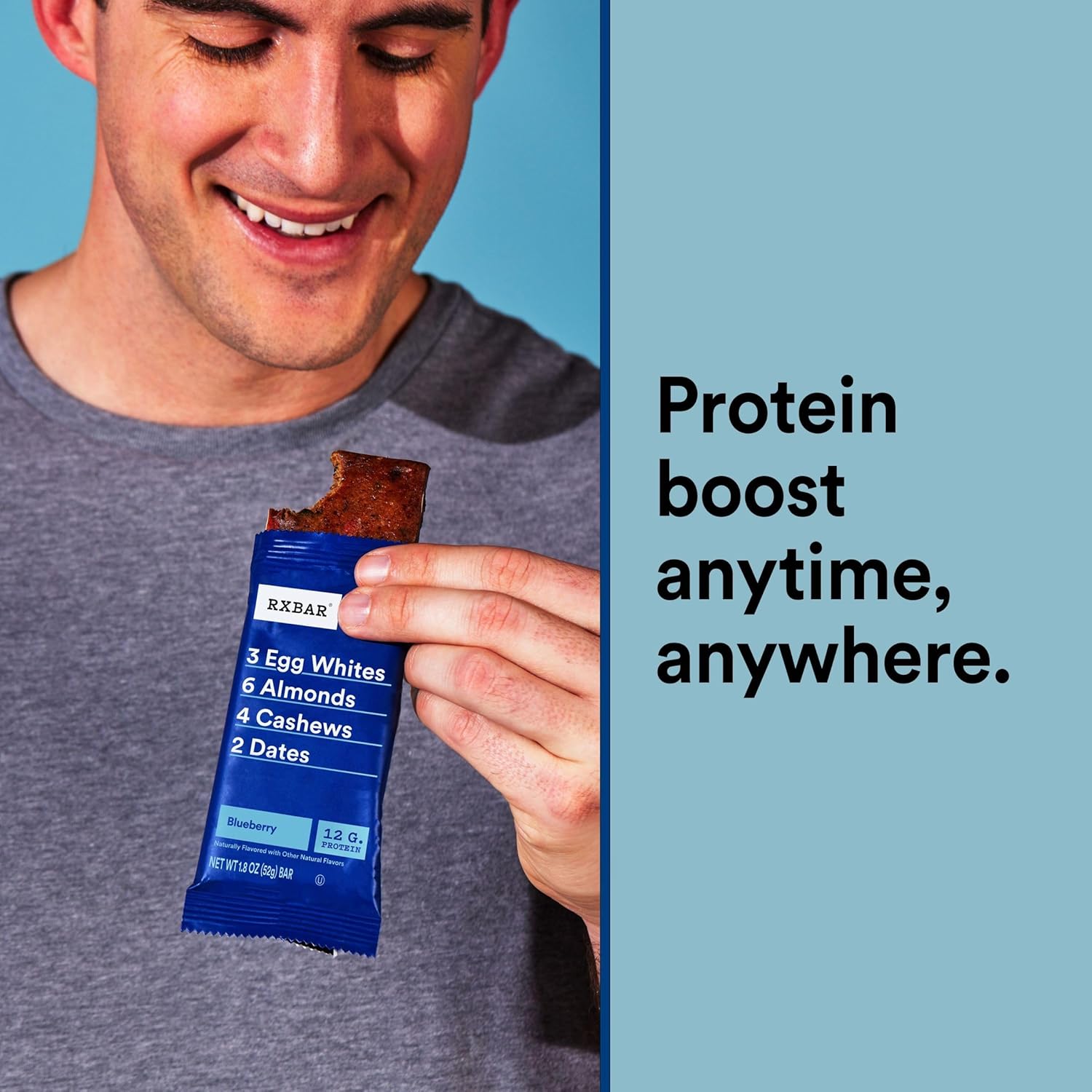 RXBAR Blueberry Protein Snack Bars - 22oz Box (12 Bars)