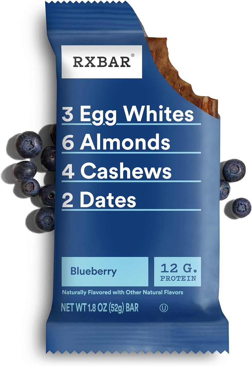 RXBAR Blueberry Protein Snack Bars - 22oz Box (12 Bars)