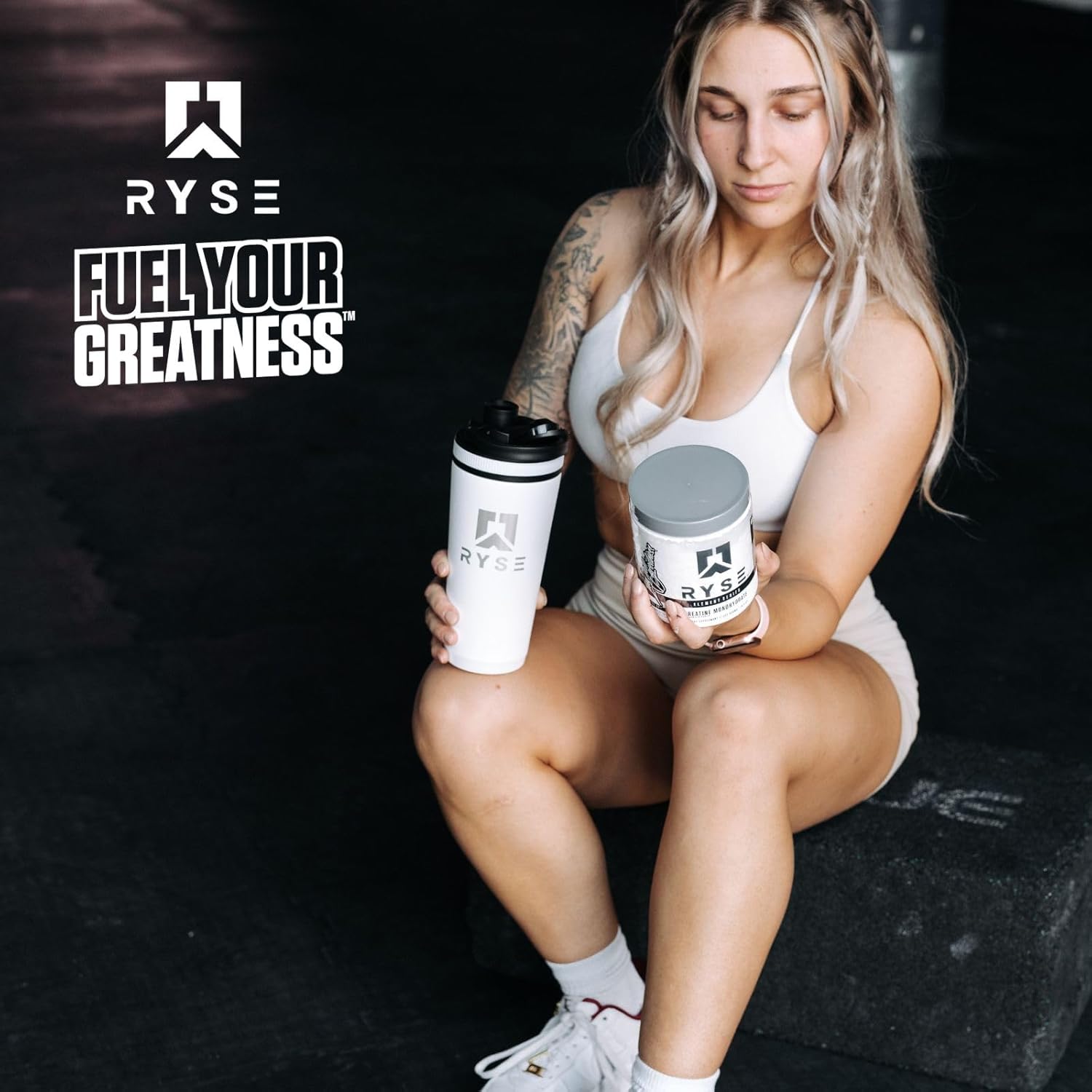 RYSE Element Series Fermented L-Glutamine Amino-Acid Supplement for Recovery, Hydration, Gut & Immune Health - 60 Servings