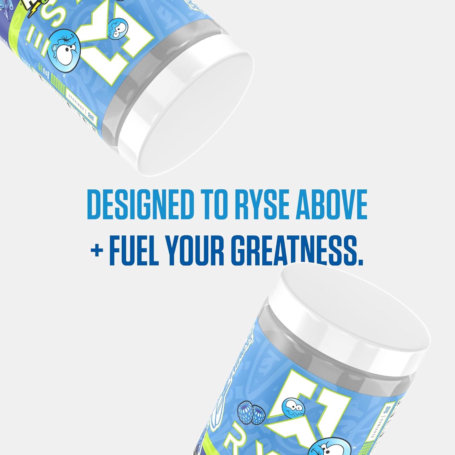 Ryse Loaded Pre Workout Powder Supplement | Boosts Energy, Focus, and Performance | Beta Alanine + Citrulline | 390mg Caffeine | 30 Servings (Sour Punch Blue Raz)