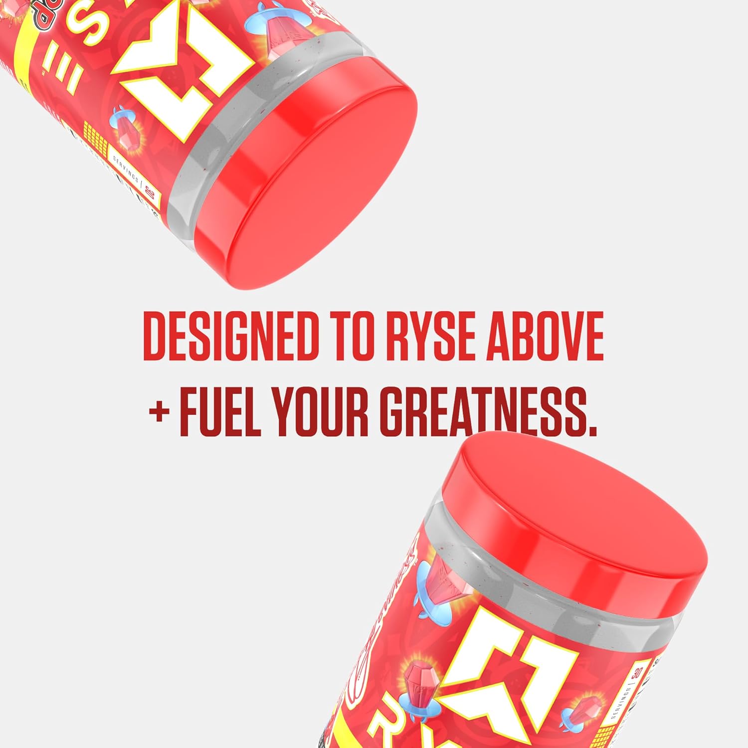 RYSE Loaded Pre Workout Powder Supplement for Men & Women | Cherry Ring Pop Flavor | Boost Energy, Focus, and Pump | 390mg Caffeine | 30 Servings