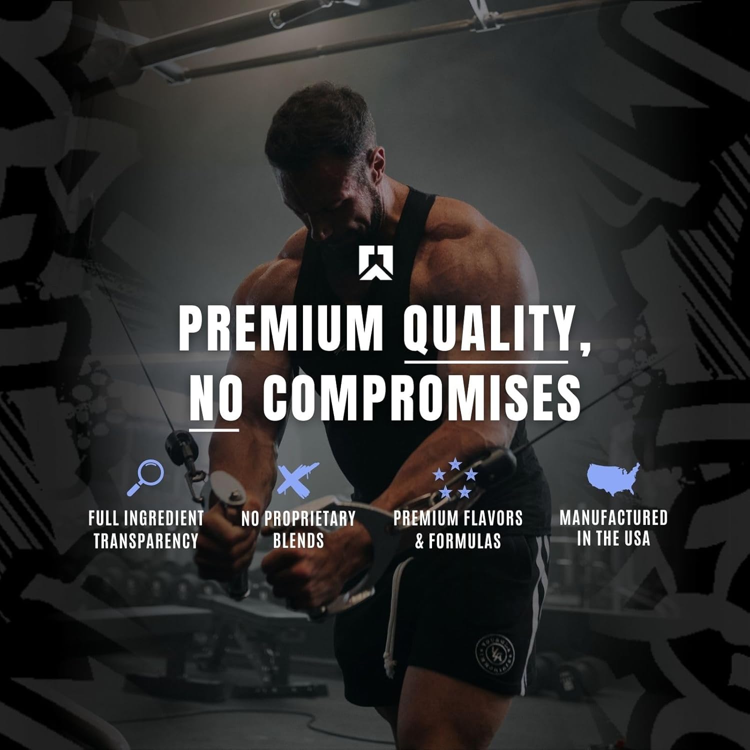 RYSE Noel Deyzel x Godzilla Pre Workout Supplement - Intense Energy, Pumps, & Focus - Citrulline, Beta Alanine, 400mg Caffeine - 40 Servings (Blue Raspberry)
