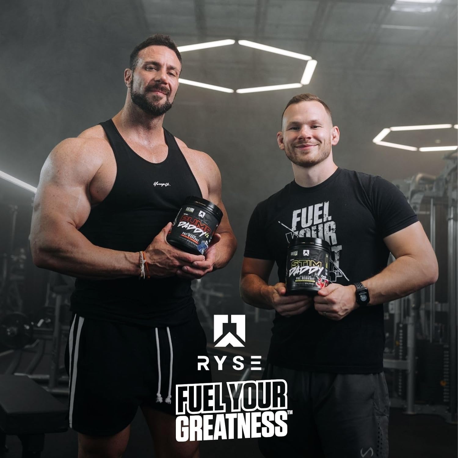 RYSE Signature Series Pump Daddy V2 Non Stim Pre-Workout Supplement by Noel Deyzel - Citrulline, Beta Alanine, Creatine - 40 Servings - Candy Watermelon Flavor