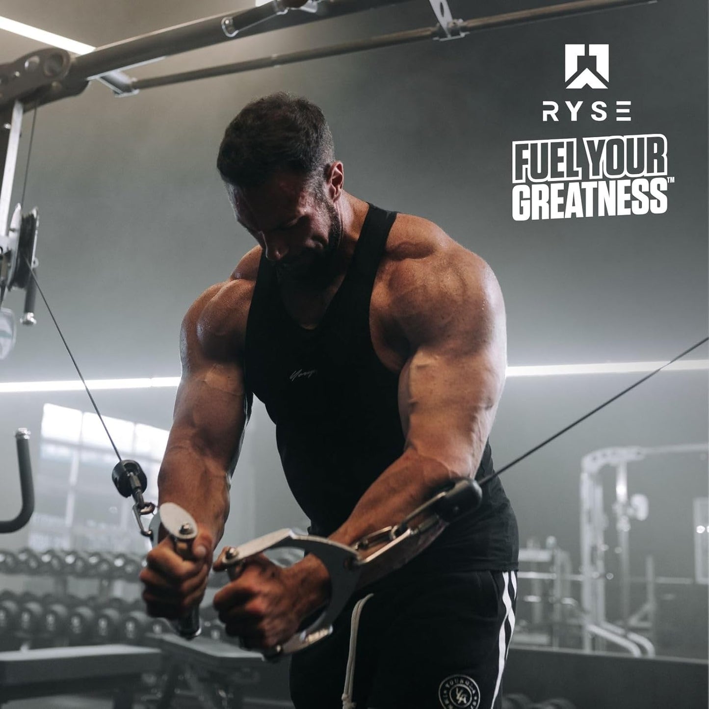 RYSE Up Supplements Loaded Creatine Muscle Building Formula with Electrolytes & Peak ATP - Electric Lemonade - 30 Servings