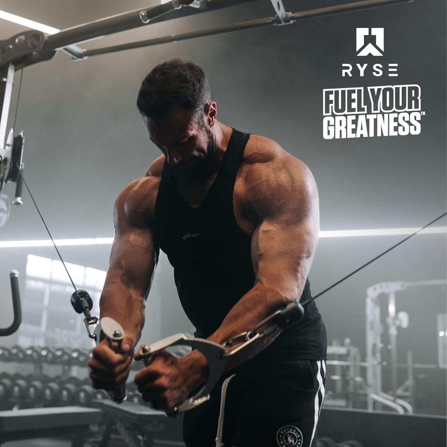 RYSE Up Supplements Loaded Creatine Muscle Building Formula with Electrolytes & Peak ATP - Electric Lemonade - 30 Servings