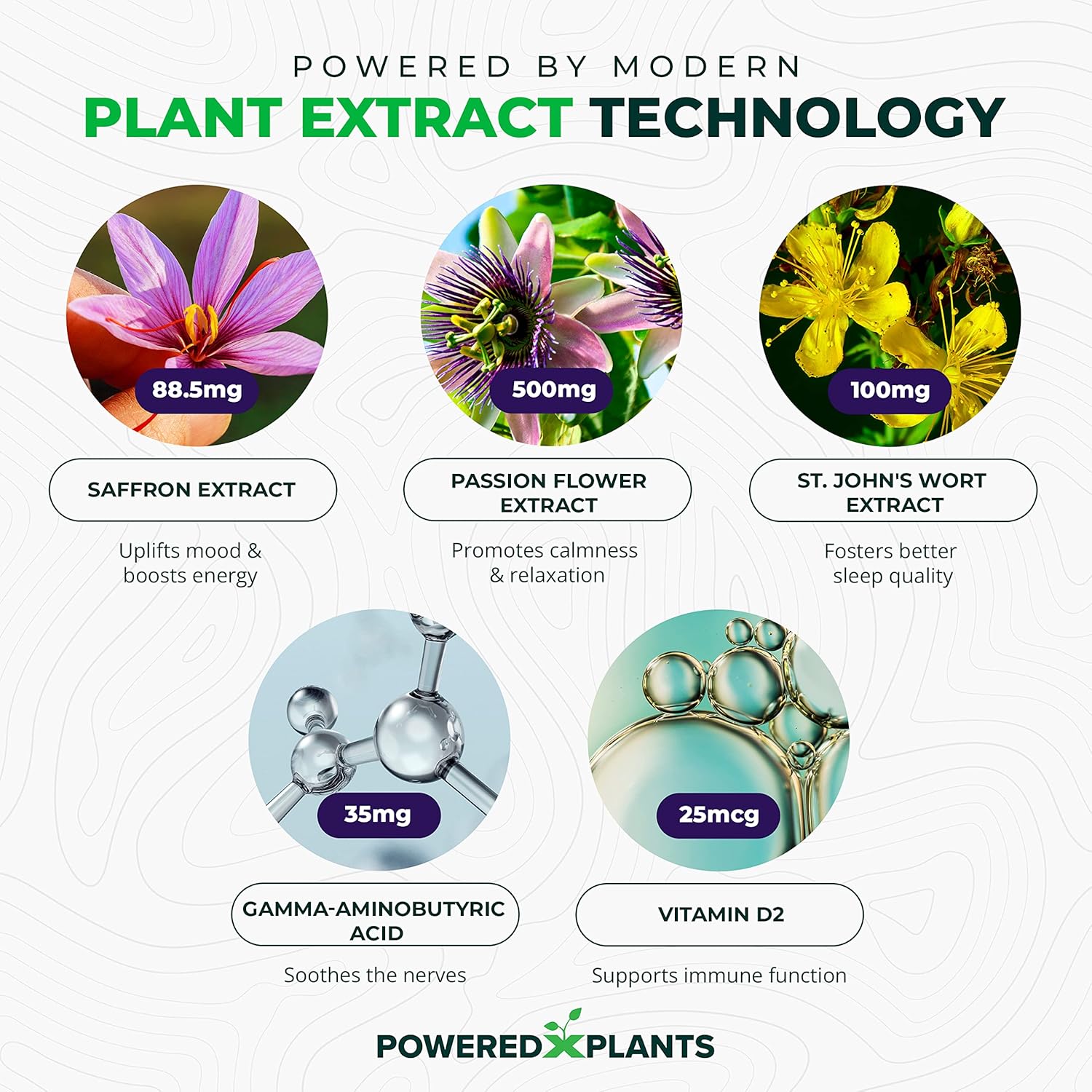 Saffron Extract Gummies with Passionflower & Vitamin D2 - Mood, Digestion, & Energy Support - 3-Pack, 60 Servings