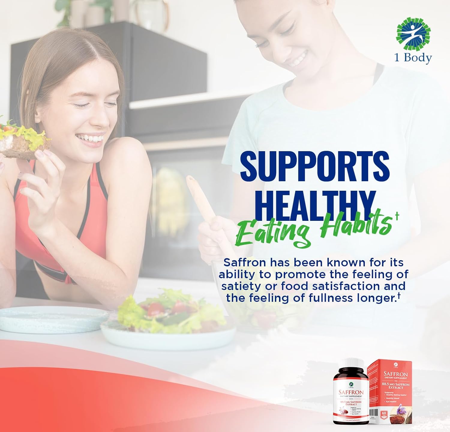 Saffron Extract Supplement with 88.5mg Safranal for Antioxidant and Mood Support