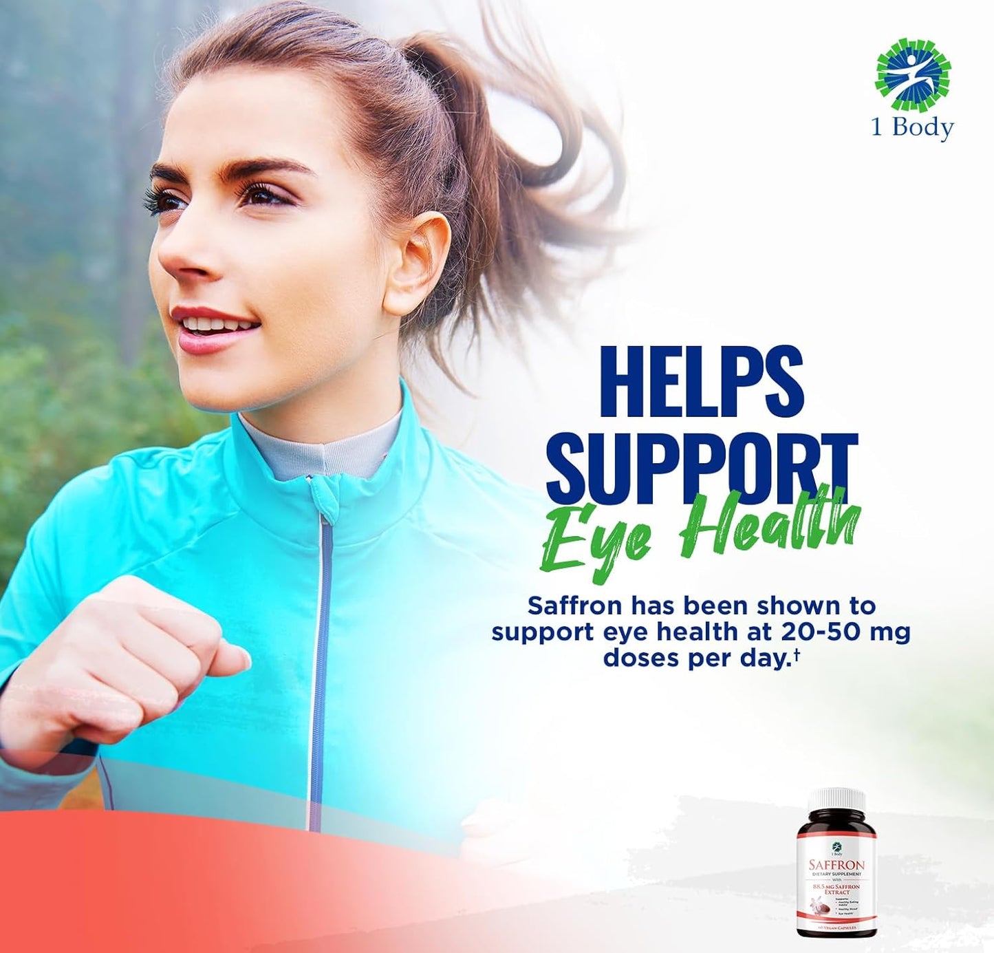 Saffron Extract Supplement with 88.5mg Safranal for Antioxidant and Mood Support