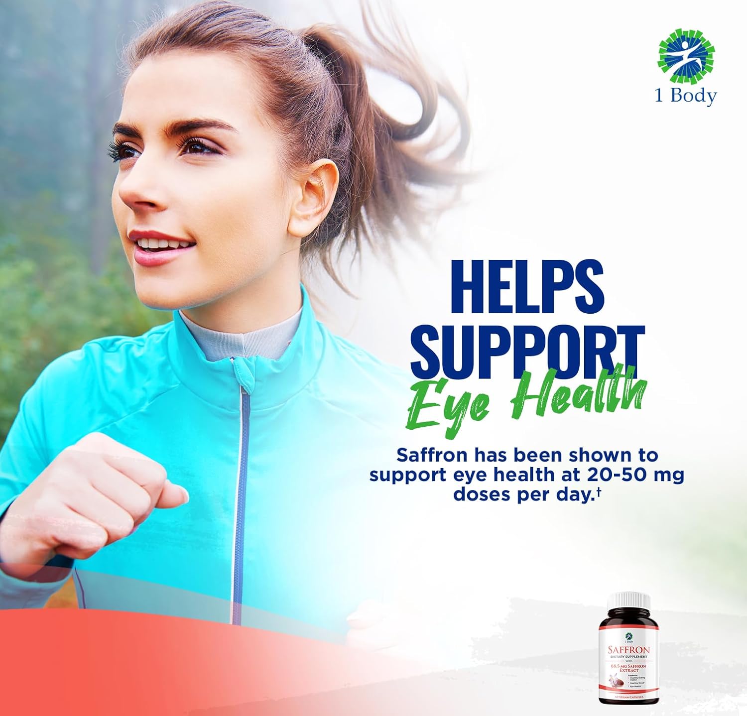 Saffron Extract Supplement with 88.5mg Safranal for Antioxidant and Mood Support
