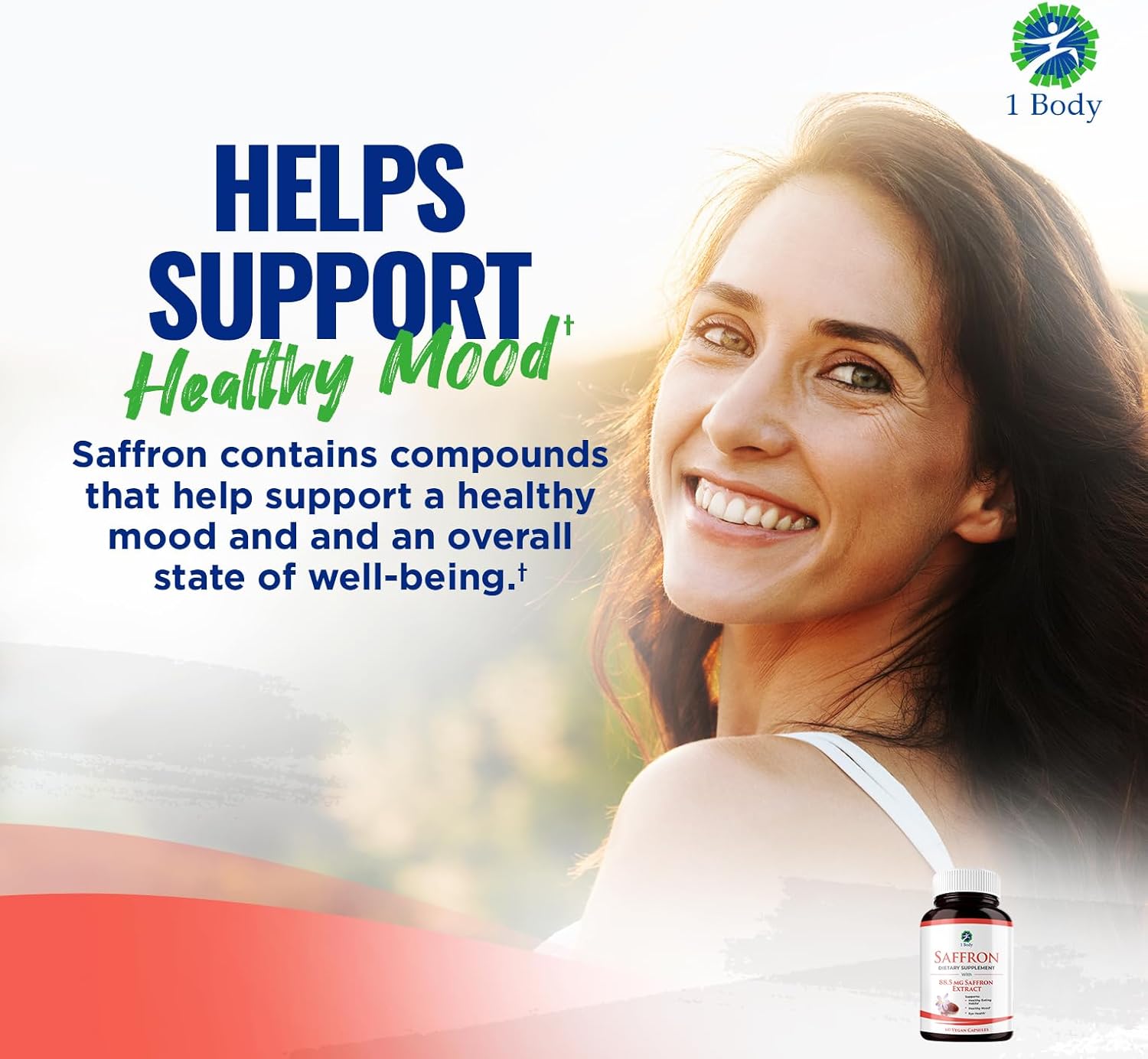 Saffron Extract Supplement with 88.5mg Safranal for Antioxidant and Mood Support