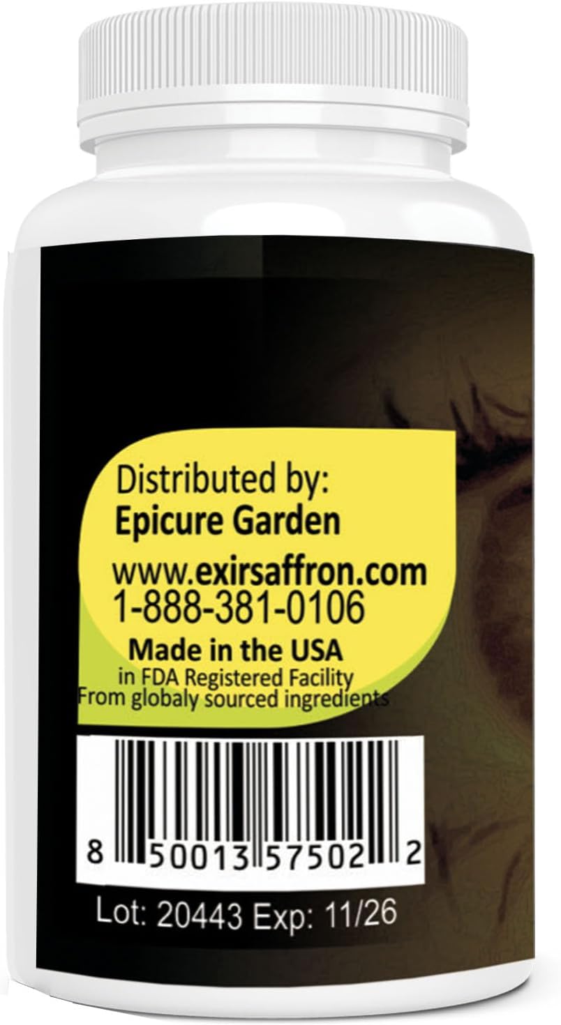 Saffron, Zeaxanthin, Lutein Eye Supplement for Better Vision - 60 Capsules