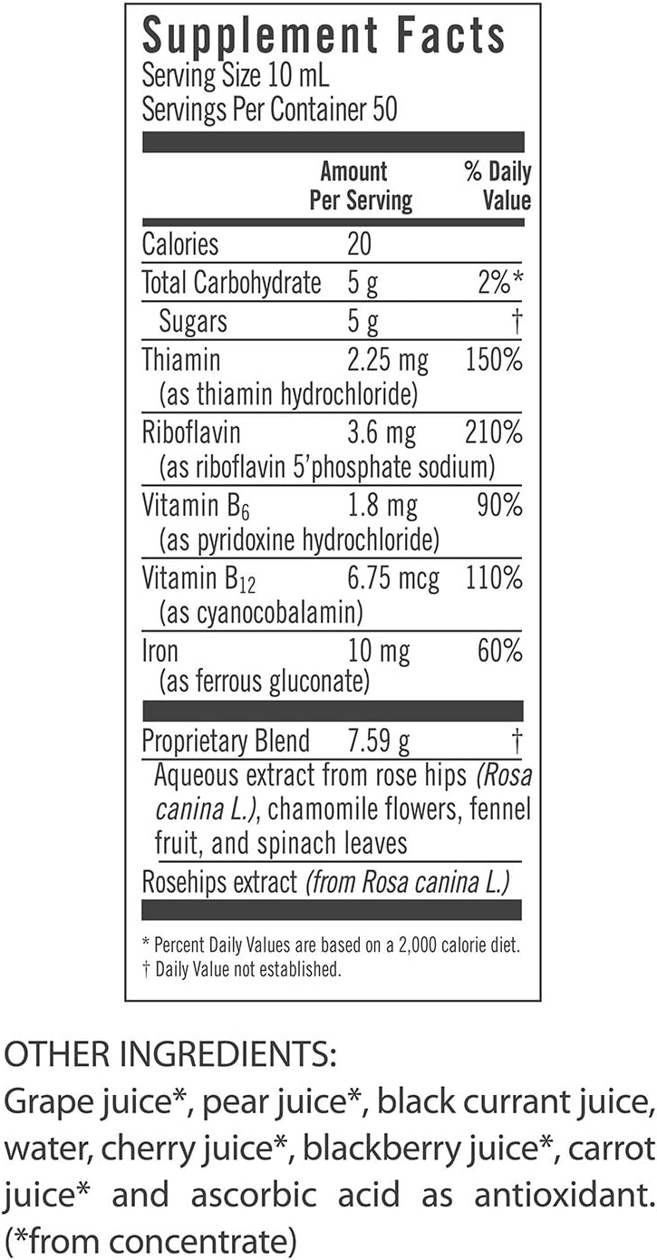 Salus Floradix FLORA - Floravital Liquid Iron & Herb Supplement, 8.5 Fl Oz, Gluten-Free & Vegan