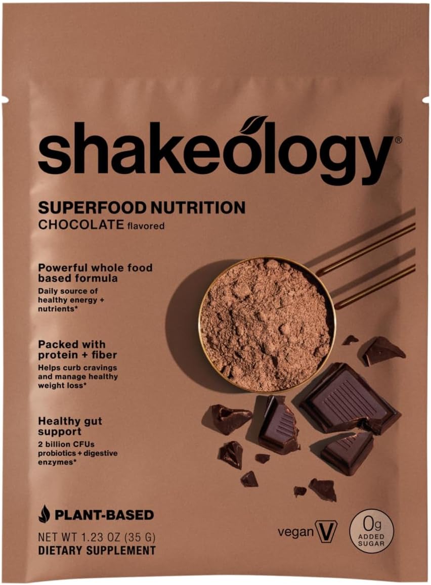 Sampler Pack: Shakeology Vegan & Whey Protein Powder with Supergreens, Probiotics, Adaptogens - 16g Protein per Serving