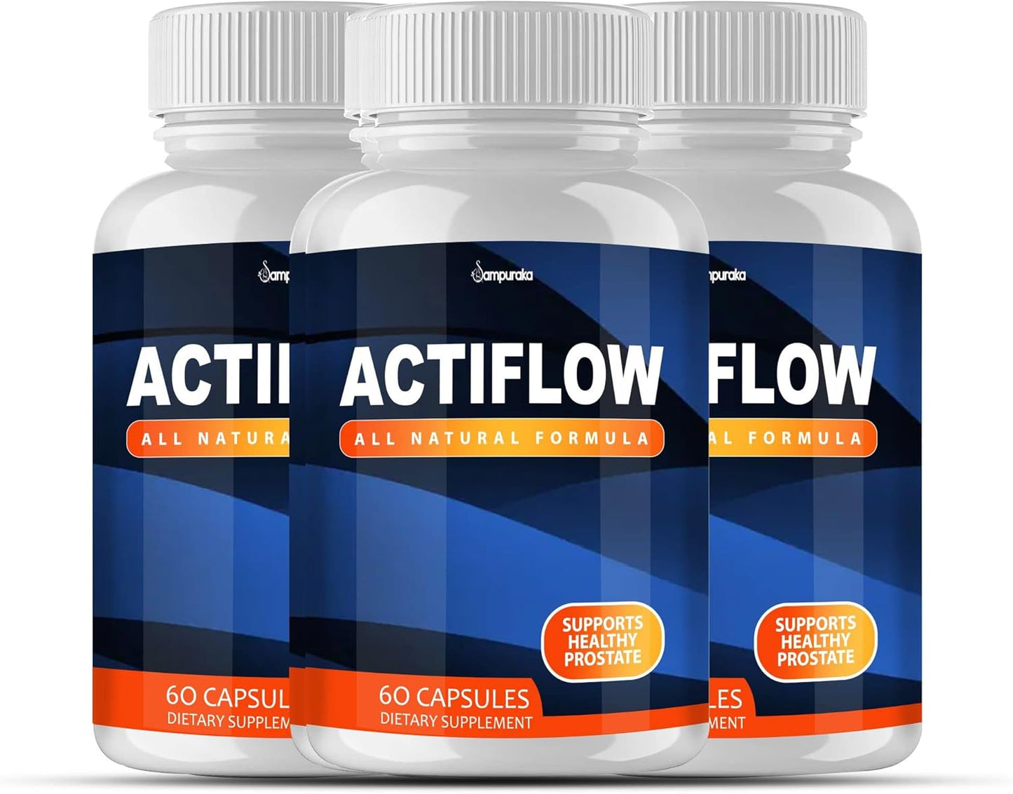 Sampuraka Actiflow Advanced Formula Supplement - 270 Day Supply (3 Packs)