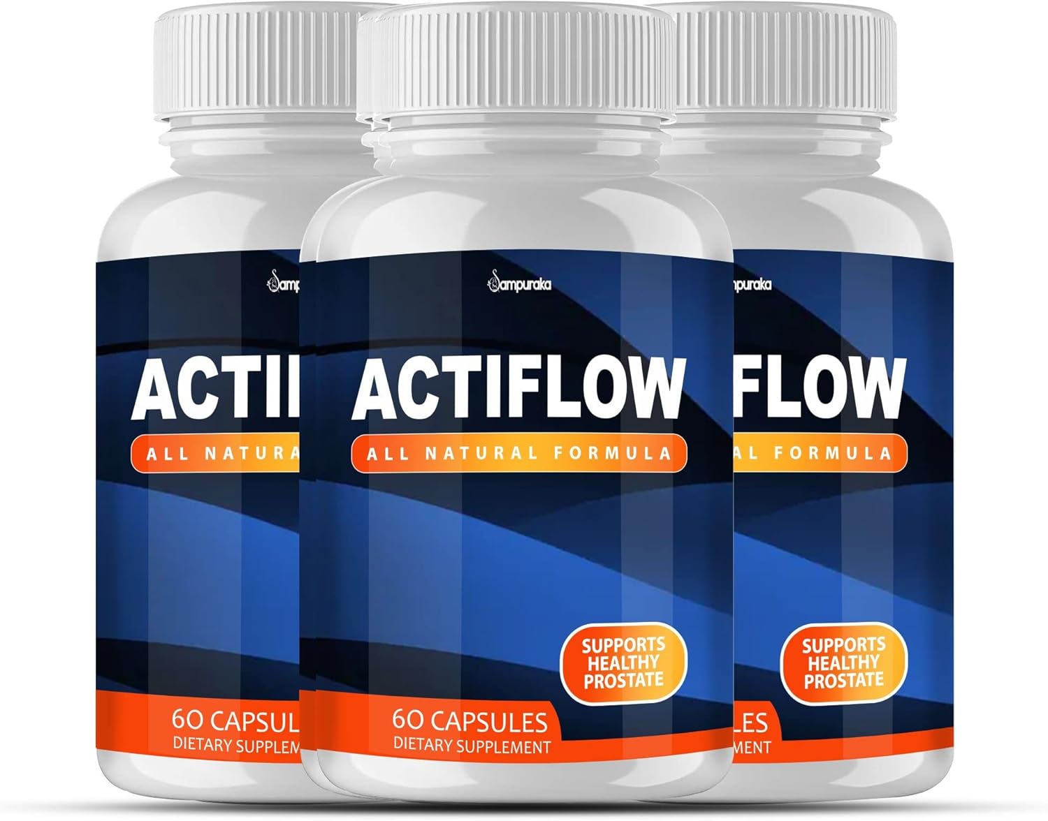 Sampuraka Actiflow Advanced Formula Supplement - 270 Day Supply (3 Packs)