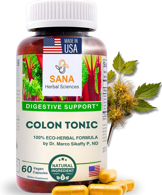 Sana Herbal Sciences Herbal Laxative Poop Pills - Natural Stool Softeners for Daily Use | Colon Cleanse, Candida Cleanse, Constipation Relief for Women & Men | Contains Cascara Sagrada and Fennel | 60 Pills