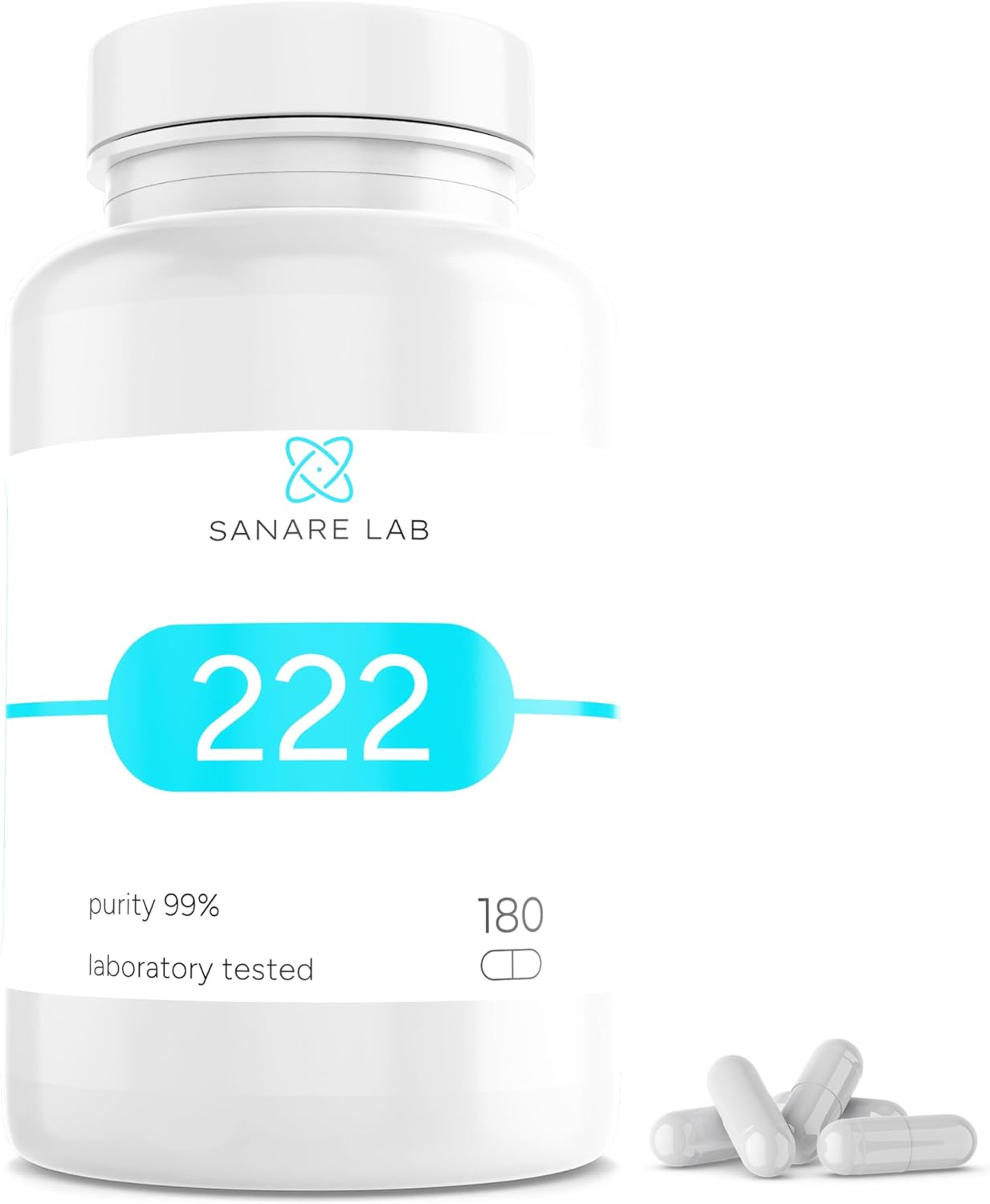 SanareLab 222mg 180ct 99% 3rd Party Tested Supplement