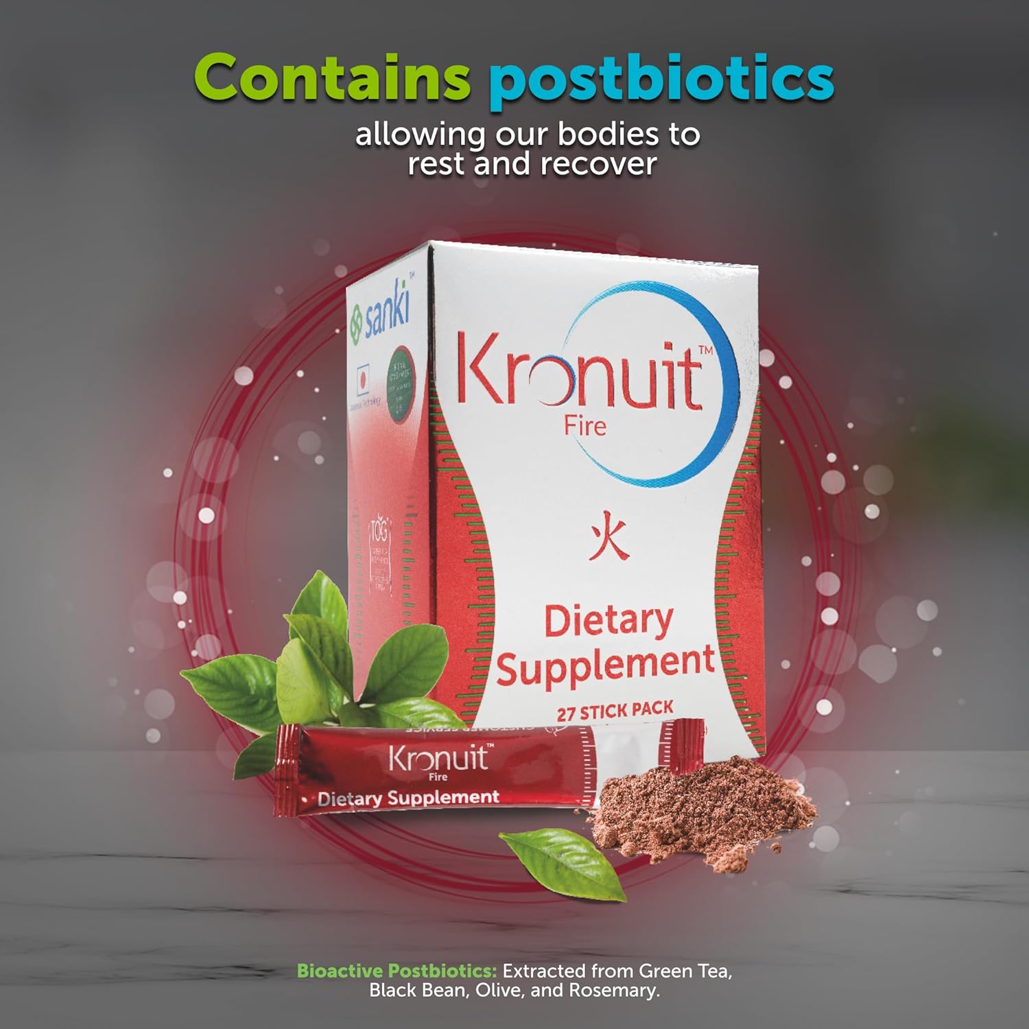 Sanki Kronuit Fire 2.0: All-Natural Thermogenic Supplement with 27 Red Berries Packets