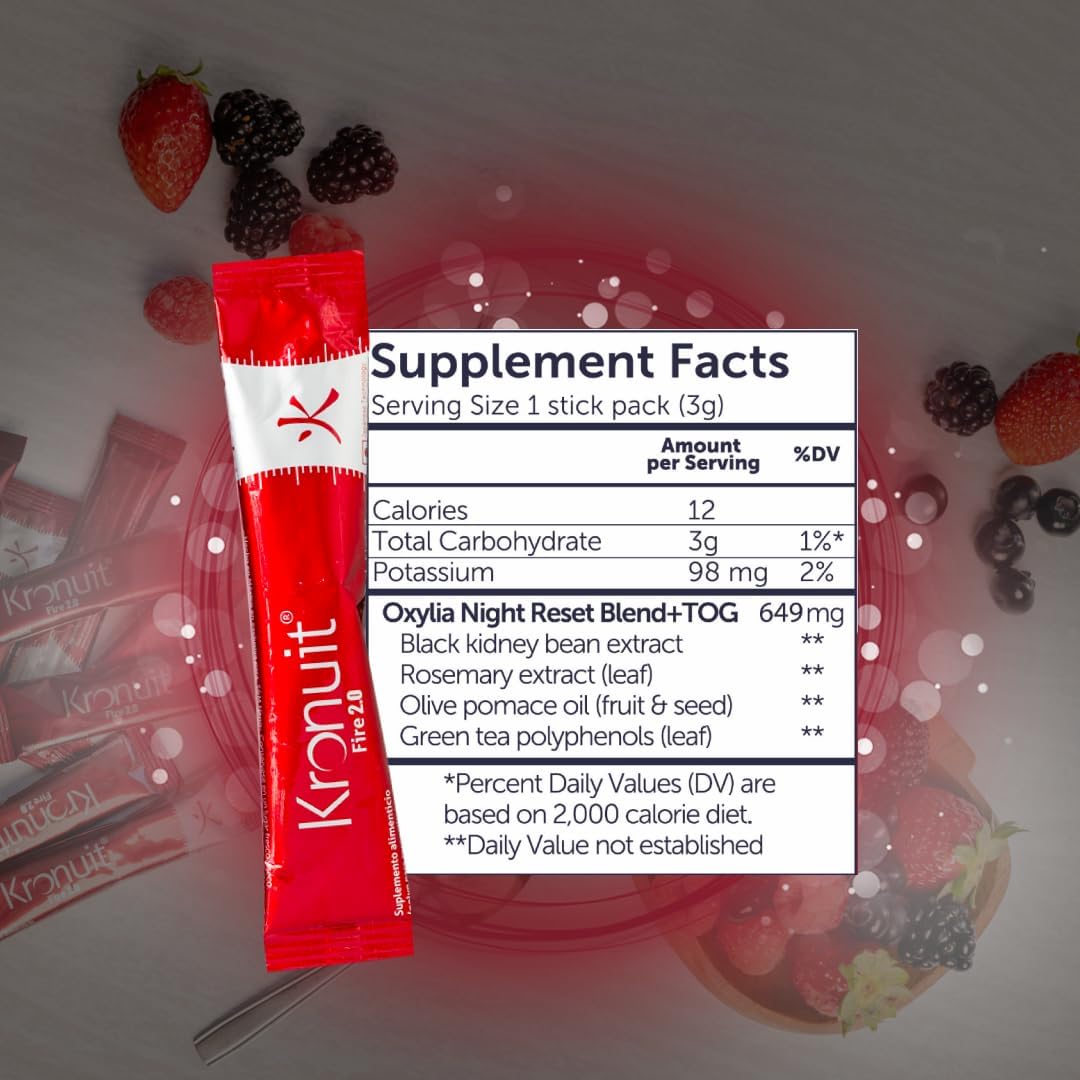 Sanki Kronuit Fire 2.0: All-Natural Thermogenic Supplement with 27 Red Berries Packets