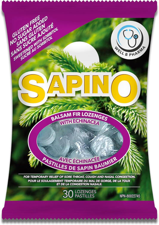 Sapino Balsam Fir Lozenges with Echinacea for Immune Support