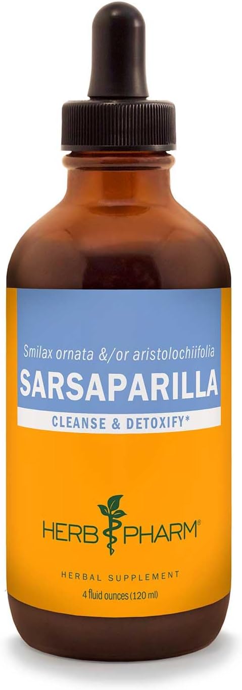 Sarsaparilla Liquid Extract 4oz for Cleansing and Detox - Herb Pharm