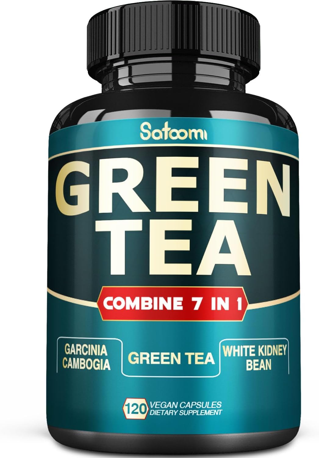Satoomi Green Tea Extract Capsules - 13200mg per Serving with Garcinia Cambogia, Raspberry, Grape Seed - Body Management, Mind & Immunity Support - 120 Capsules