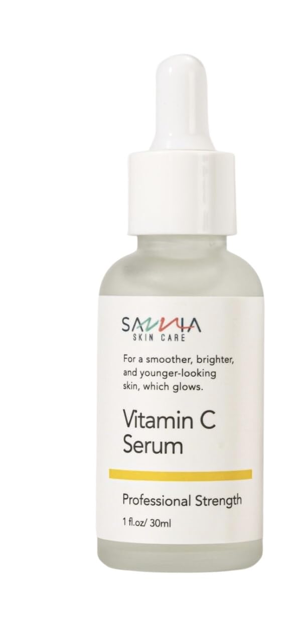SAVVIA SKIN CARE Vitamin C Serum - Brighten, Hydrate, and Even Skin Tone - 1 fl.oz/30ml
