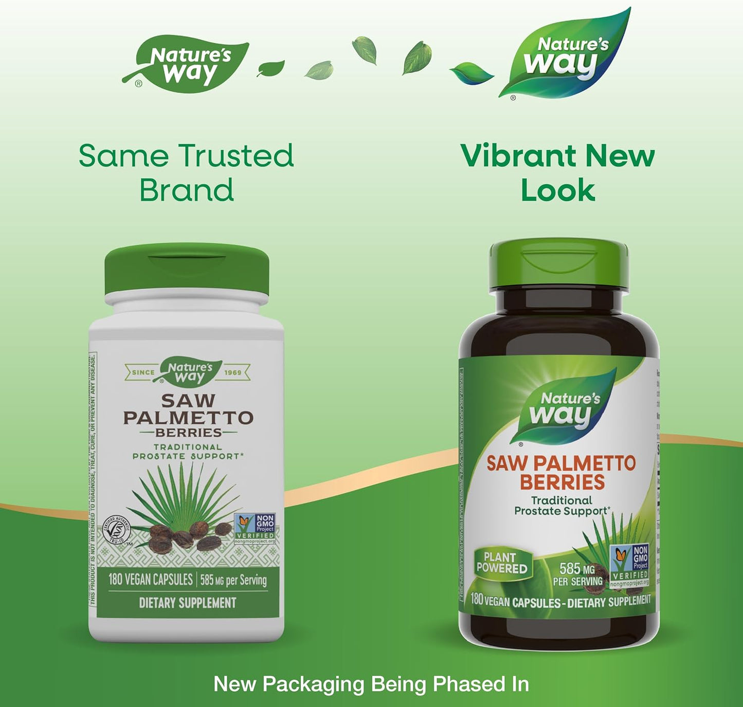 Saw Palmetto Berries Capsules - Prostate Support, 585mg per Serving, Non-GMO, Vegan, 180 Count