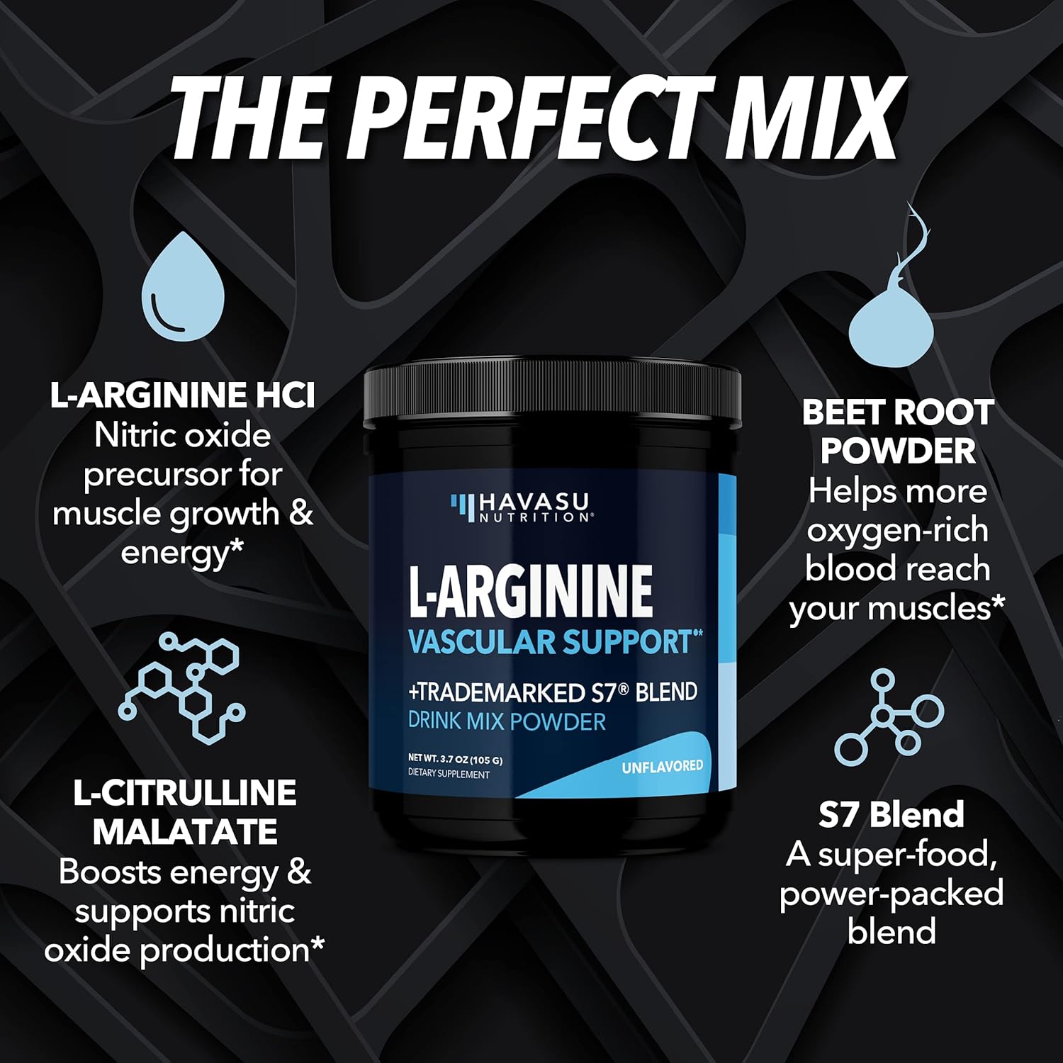 Saw Palmetto Herbal Supplement & L-Arginine Workout Powder for Men - Muscle Recovery - Pre & Post Workout - 100 Capsules & Drink Mix Powder