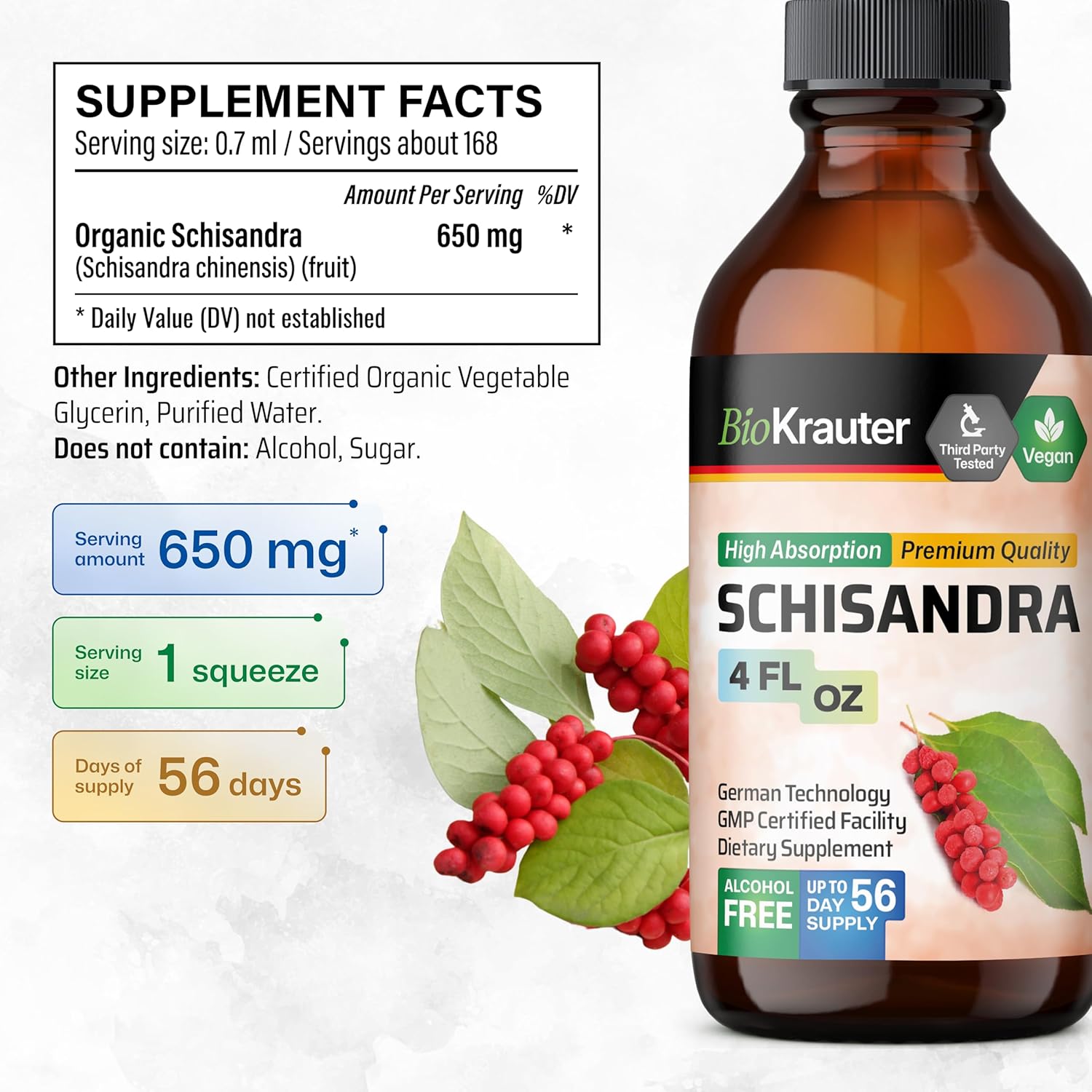 Schisandra Tincture and Milk Thistle Gummies Bundle - 4 Fl. Oz. and 60 Gummies