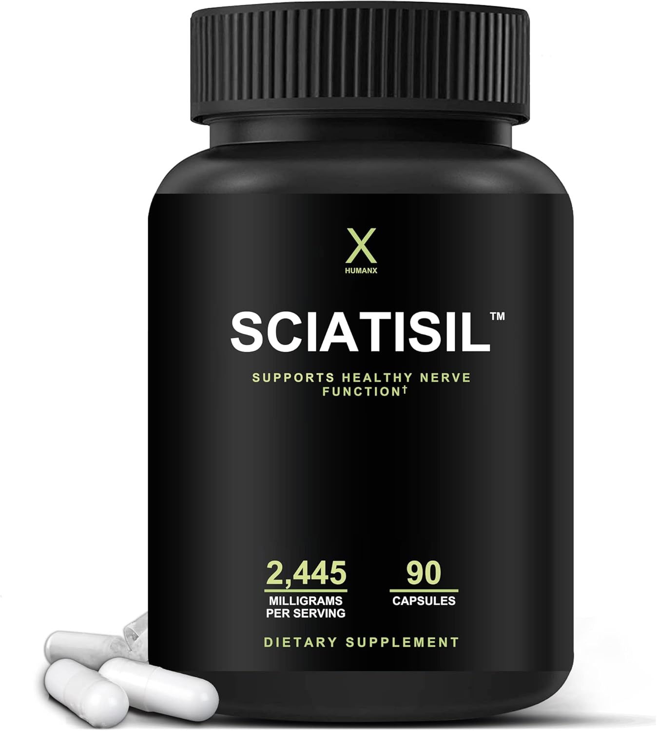 Sciatisil Nerve Support Supplement with Stabilized R-Lipoic Acid for Sciatica Relief - Vitamins for Healthy Back, Hips, Legs, and Feet - Neuropathy Supplement for Extra Strength