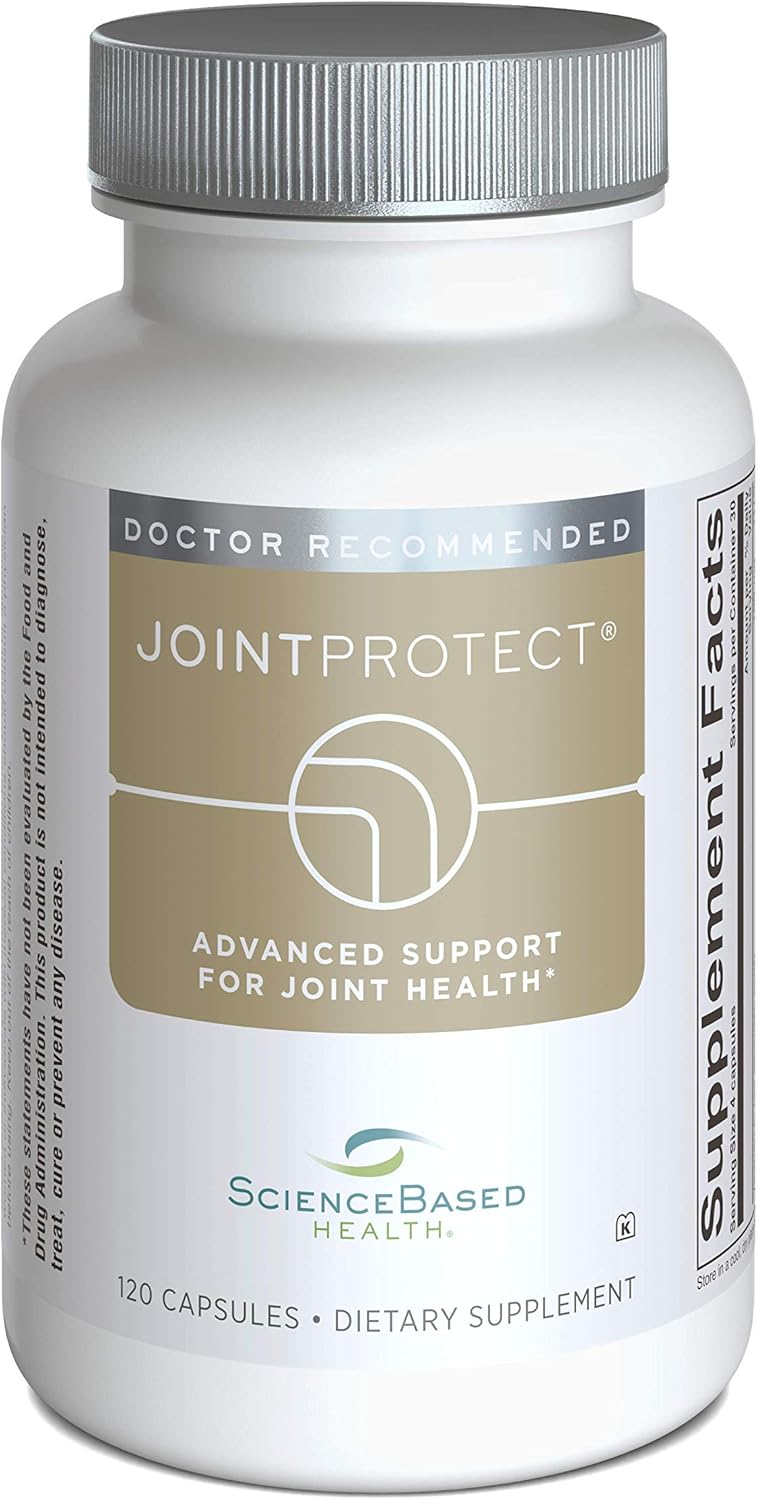 ScienceBased Health JointProtect - Advanced Joint Support Formula with Glucosamine, Boswellia, Curcumin, Vitamin C - 120 Caps